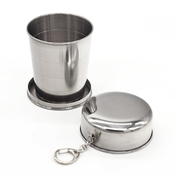 Stainless Steel Retractable Outdoor Cup  Size: 85 x 72 x 72 mm (Big)