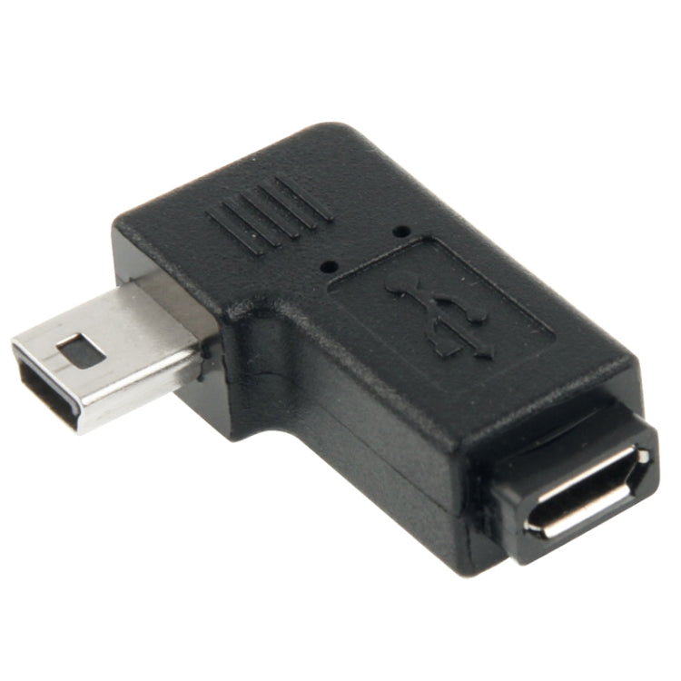 90 Degree Micro USB to Mini USB Adapter