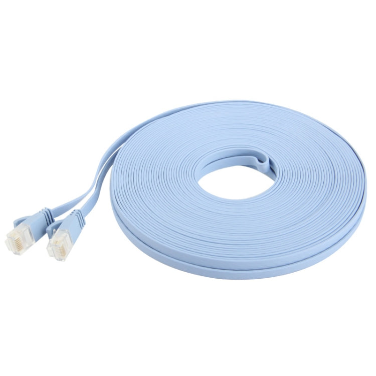 20m Ultra-thin Flat Ethernet Network LAN Cable, CAT6, Length: 20m (Baby Blue)