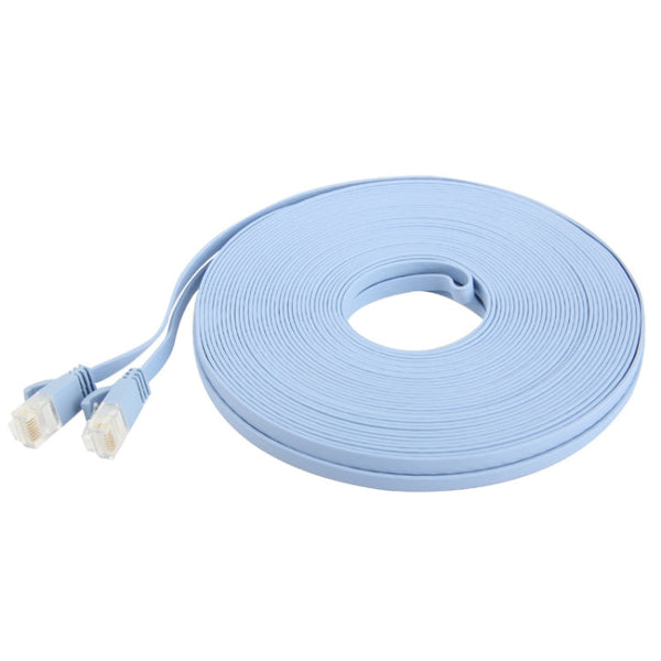 20m Ultra-thin Flat Ethernet Network LAN Cable, CAT6, Length: 20m (Baby Blue)