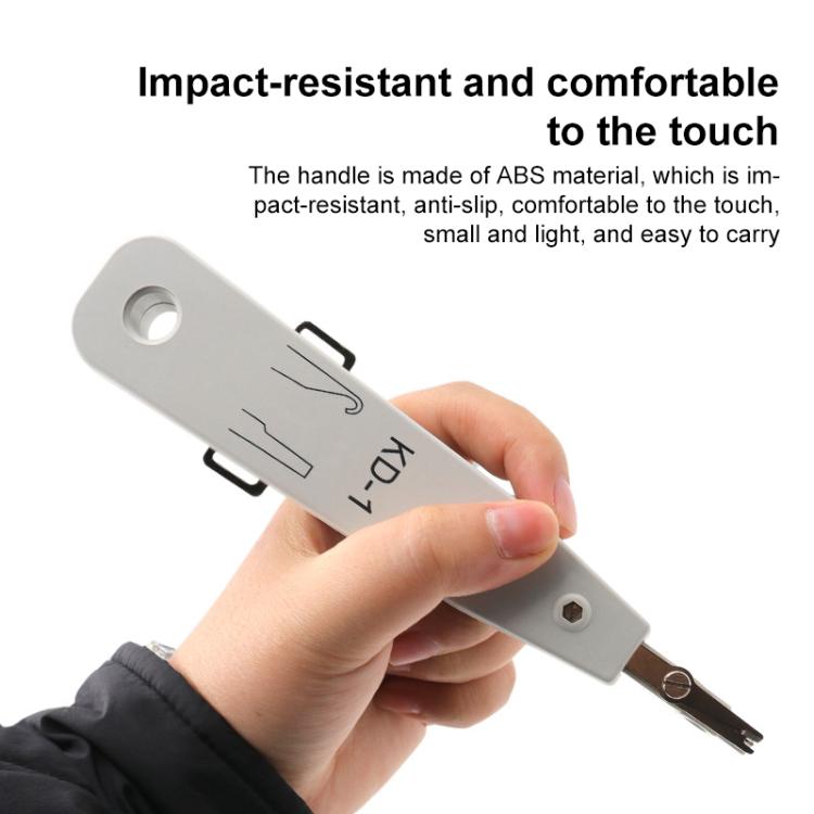 RJ45 / RJ12 / RJ11 Network BT Telephone Socket Multi Punch Insertion Tool(White)