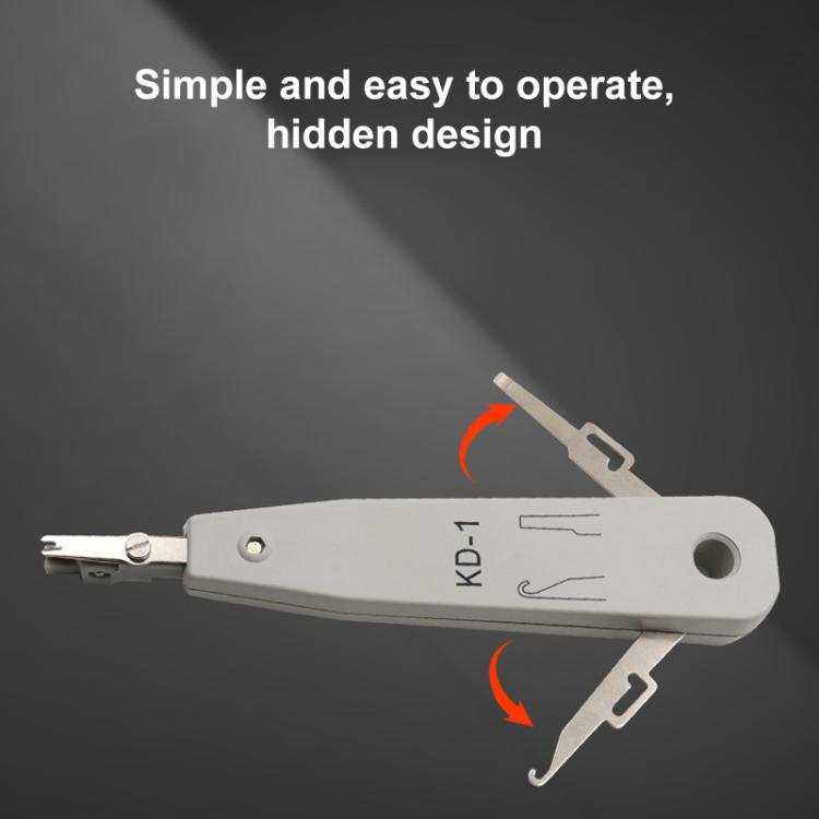 RJ45 / RJ12 / RJ11 Network BT Telephone Socket Multi Punch Insertion Tool(White)