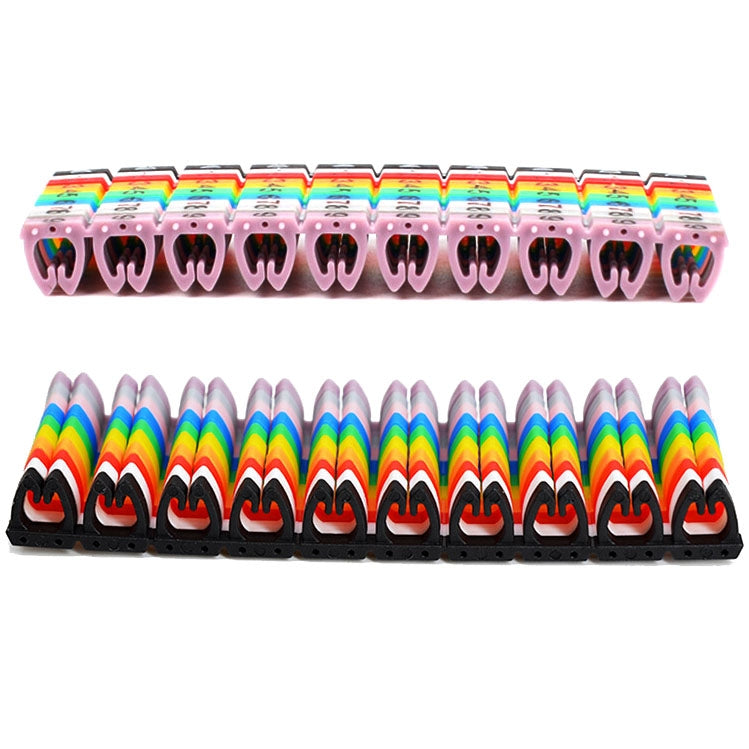 100PCS Label Mark RJ45 RJ11 RJ12 Color Cable