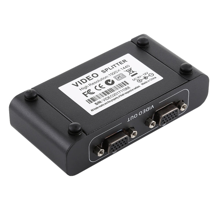 VGA-102A 1 to 2 Ports 1920 x 1440 VGA Splitter, 2 Ports