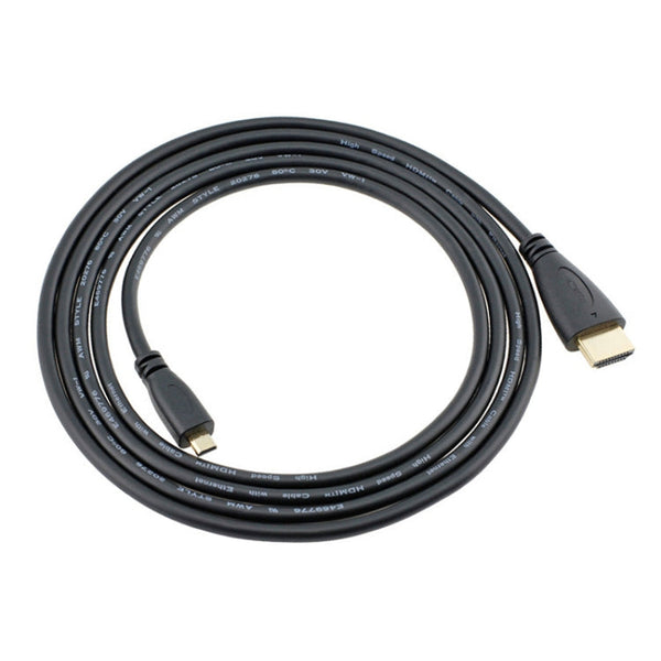 1.5m Micro HDMI to HDMI 19 Pin Cable, 1.4 Version, HDMI Male, Length: 1.5m