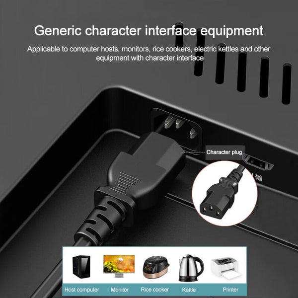 3 Prong Style AC Power Cord with 304 Switch, Length: 1.2m, EU Plug with 304 Switch, 1.2m, US Plug with 304 Switch, 1.2m