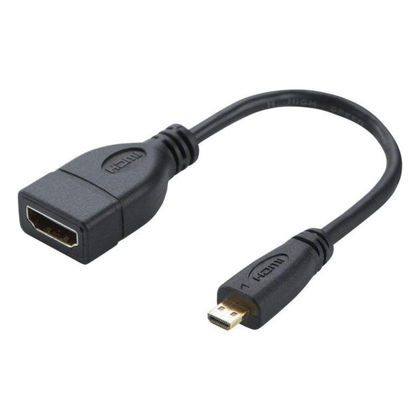 17cm Micro HDMI Male to HDMI Female Adapter Cable, Length: 17cm