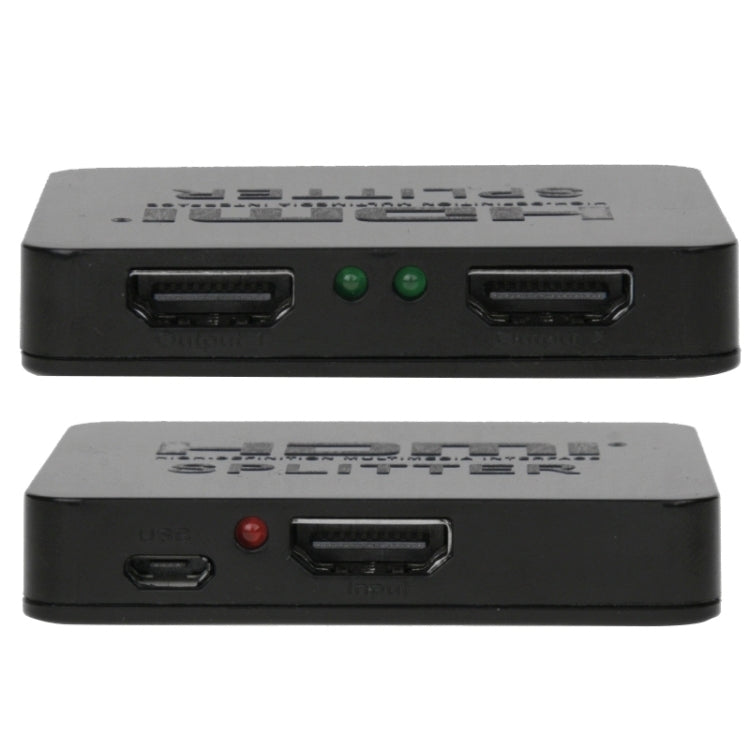 Mini Full HD 4K 1x2 HDMI 3D V1.4b Splitter for HDTV / STB/ DVD / Projector / DVR, HDMI V1.4b