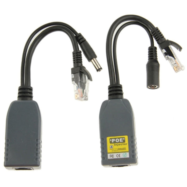 2 PCS 904, 4 Cores Power Over Ethernet Passive POE Splitter Injector Adapter Cable Kit for IP Camera Security System
