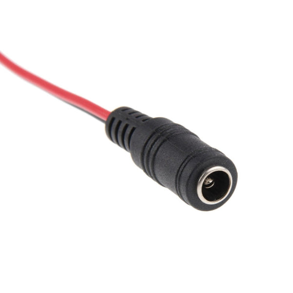 100 PCS 5.5 x 2.1mm DC Power Female Barrel Connector Adaptor for LED Light Controller, Length: 30cm