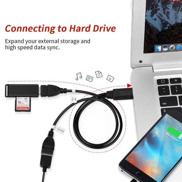 USB 2.0 Male to 2 Dual USB Female Jack Adapter Cable for Computer / Laptop, Length: About 30cm, USB 2.0 AM to 2 USB 2.0 AF