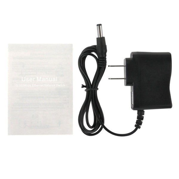 5-Port 10/100/1000 Mbps Ethernet Desktop Switch, 5 Ports 10/100/1000Mbps