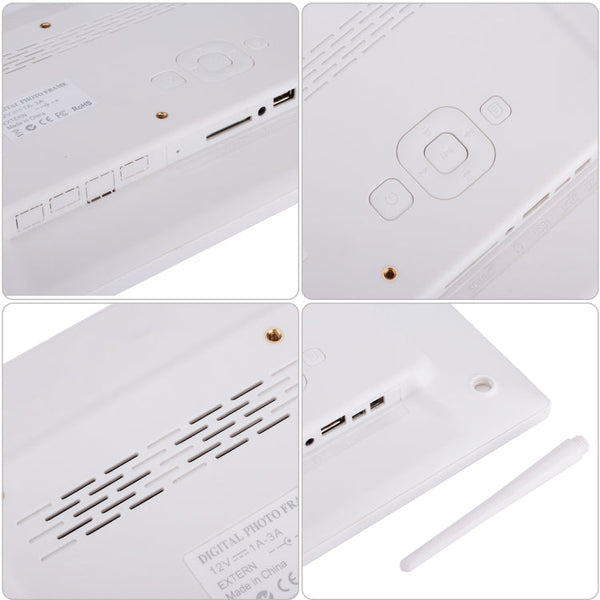 12.1 inch Digital Photo Frame with Holder & Remote Control, Allwinner F16 Program, Support SD /  MMC / USB Flash Disk, 12.1 Inch