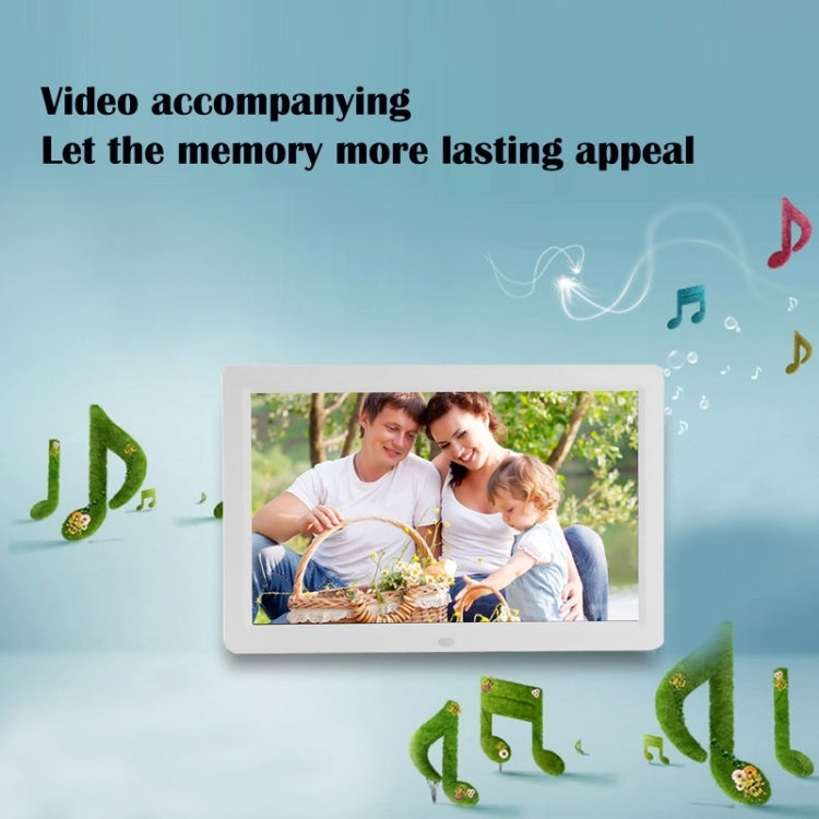 12 inch LED Display Multi-media Digital Photo Frame with Holder & Music & Movie Player, Support USB / SD / Micro SD / MMC / MS / XD Card Input