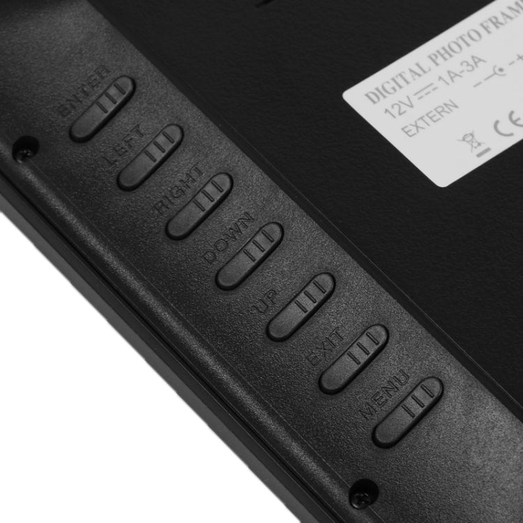 12 inch LED Display Multi-media Digital Photo Frame with Holder & Music & Movie Player, Support USB / SD / Micro SD / MMC / MS / XD Card Input