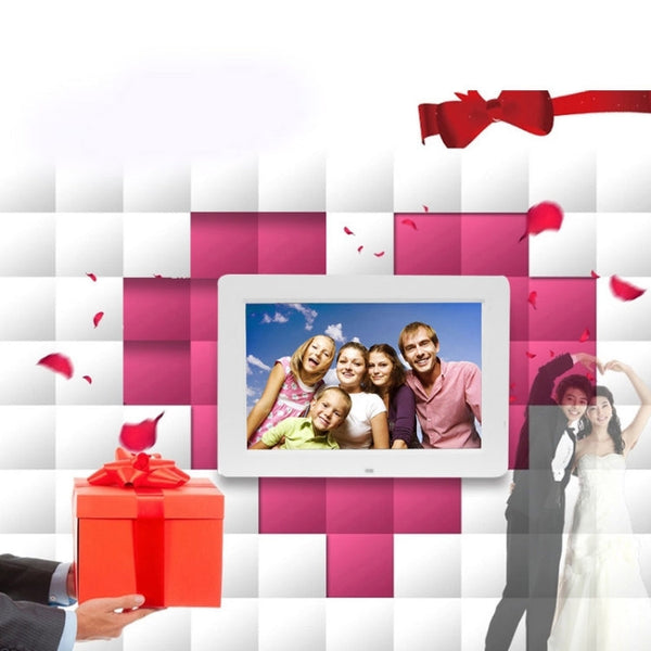 13 inch 1024 x 768 / 16：9 LED Widescreen Suspensibility Digital Photo Frame with Holder & Remote Control, Support SD / MicroSD / MMC / MS / XD / USB Flash Disk, 13 inch