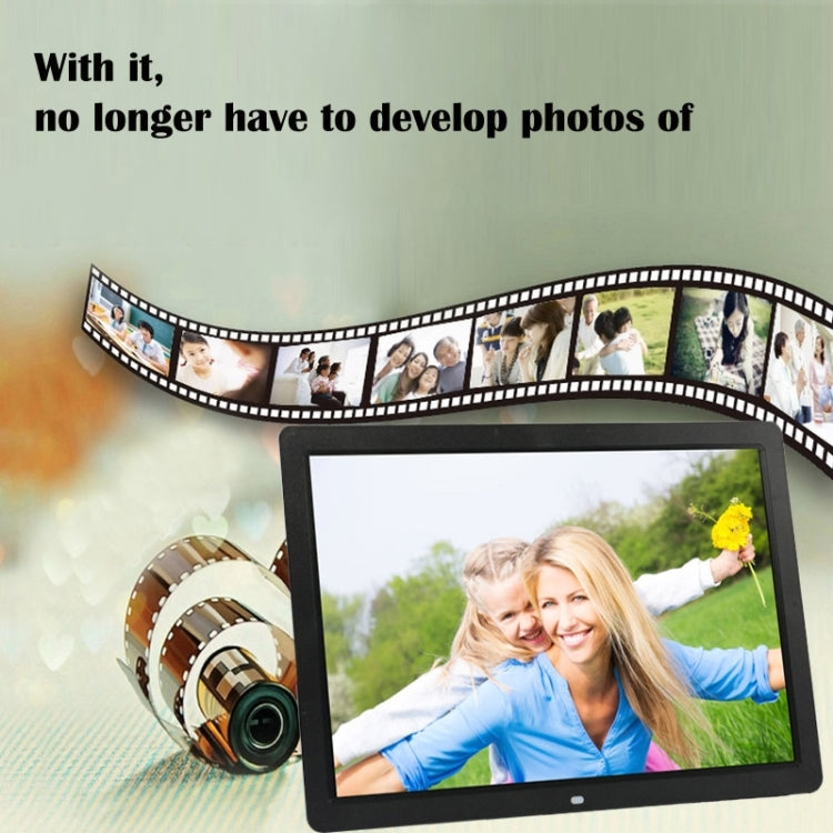 17 inch HD 1080P LED Display Multi-media Digital Photo Frame with Holder & Music & Movie Player, Support USB / SD / MS / MMC Card Input, 17 inch