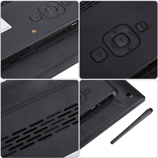 13 inch LED Digital Photo Frame with Remote Control, MP3 / MP4 / Movie Player, Support USB / SD Card Input, Built in Stereo Speaker