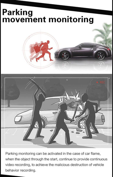 Full HD 1080P 4.3 inch Screen Display Dual Camera Vehicle DVR, 140 Degree Wide Angle Viewing, Support Night Vision / Parking Monitoring / Loop Recording / Motion Detection / G-Sensor / TF Card