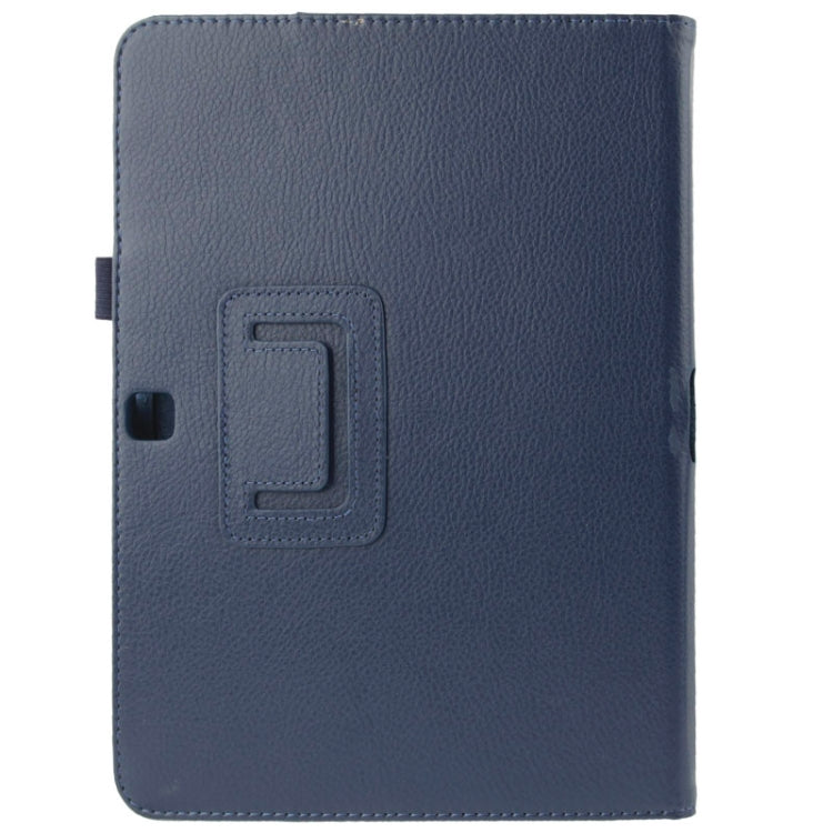 Litchi Texture Flip Leather Case with Holder for Galaxy Tab 4 10.1 / T530