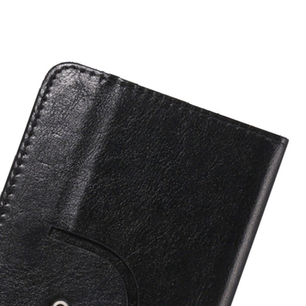 5.5-6.3 Inch Universal Crazy Horse Texture 360 Degree Rotating Carry Case with Holder & Card Slot for Galaxy Mega 6.3 / i9200