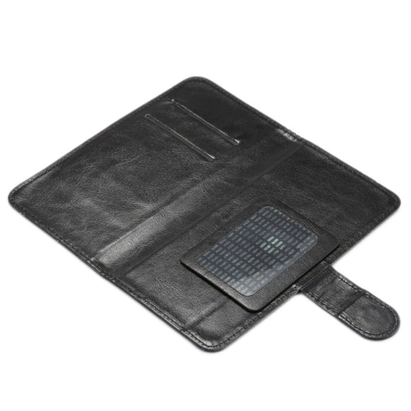 5.3-5.5 Inch Universal Crazy Horse Texture 360 Degree Rotating Carry Case with Holder & Card Slots for Galaxy Note I / II / III / IV