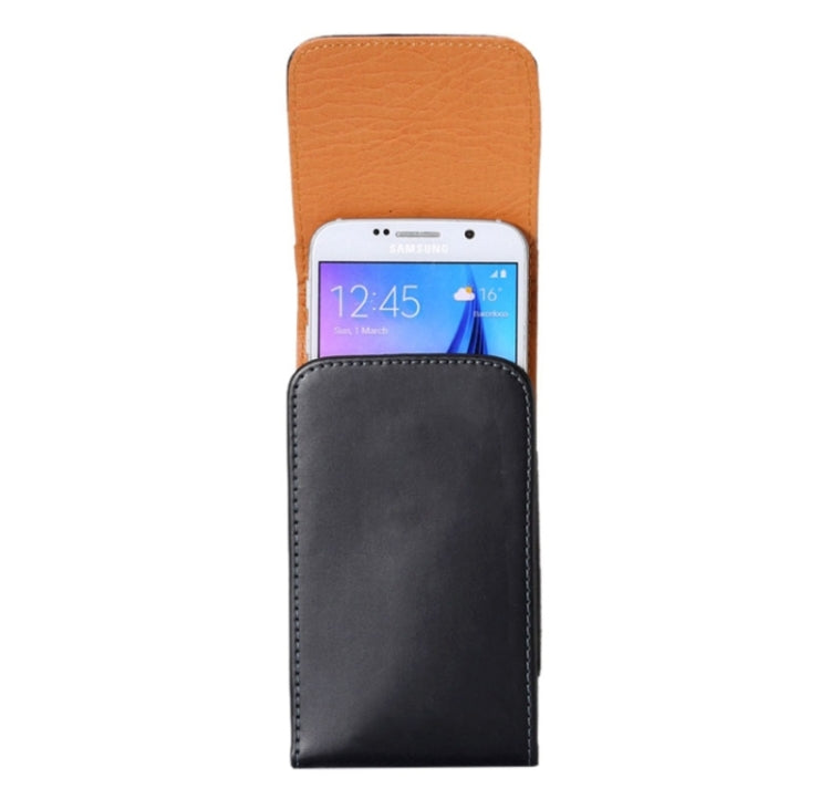 For iPhone X  & Galaxy S7 & S6 / G920 Crazy Horse Texture Vertical Flip Leather Case / Waist Bag with Back Splint