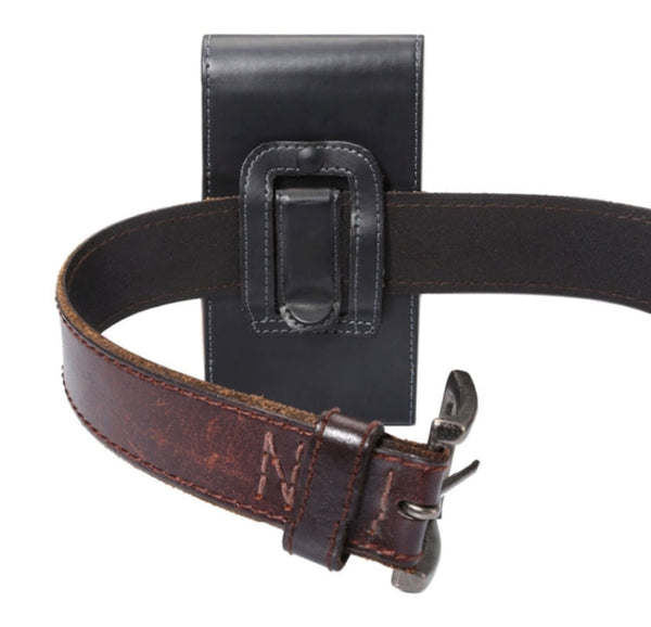 Crazy Horse Texture Vertical Flip Leather Case / Waist Bag with Back Splint and for iPhone X  & Galaxy S5 / G900 & S7 / G935