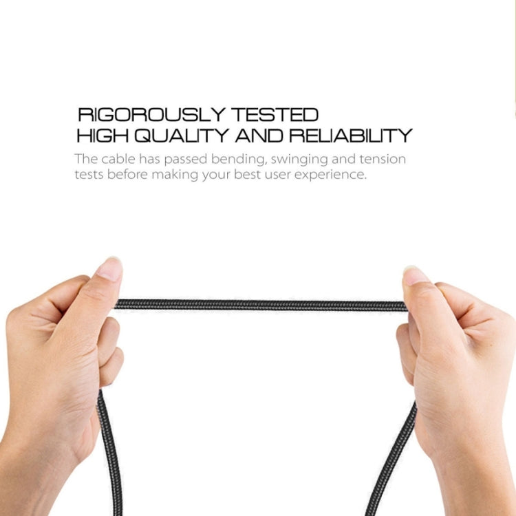 1m Woven Style Micro USB to USB 2.0 Data Sync Cable with LED Indicator Light