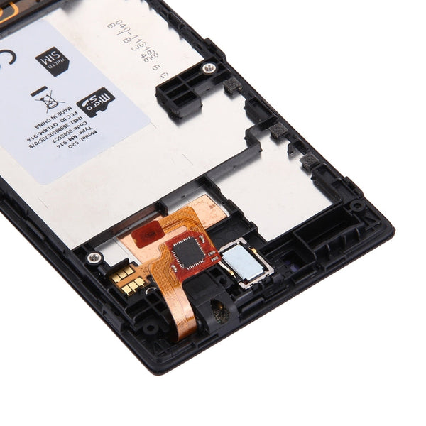 LCD Display + Touch Panel with Frame  for Nokia Lumia 520