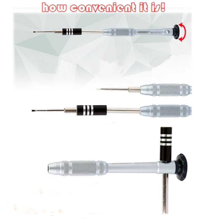 JAKEMY JM-8143 10 in 1 Multifunctional Aluminium Alloy Screwdriver Tools Kit, JM-8143 10 in 1