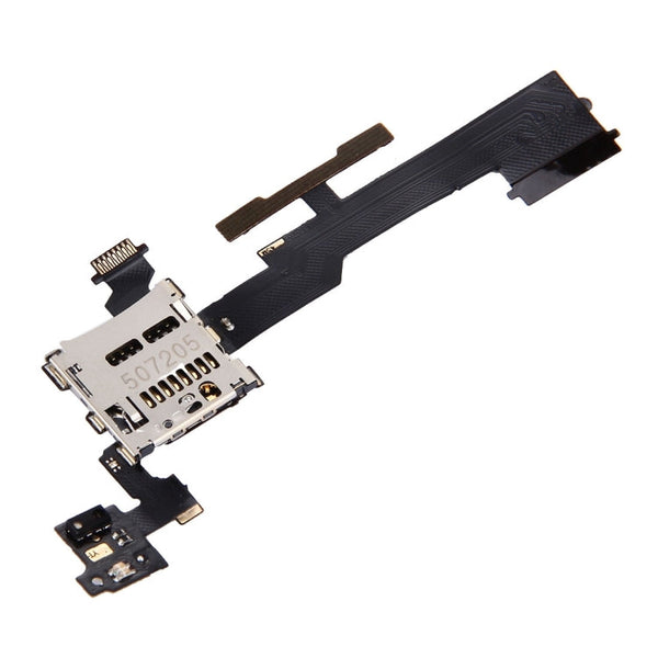 Volume Control Button & SD Memory Card Slot Flex Cable  for HTC One M8
