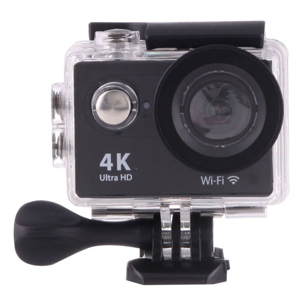 H9 4K Ultra HD1080P 12MP 2 inch LCD Screen WiFi Sports Camera, 170 Degrees Wide Angle Lens, 30m Waterproof, H9 4K (Black)
