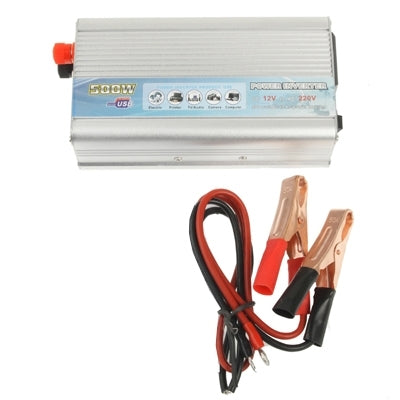 500W DC 12V to AC 220V Car Power Inverter with USB Port