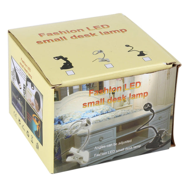 3W 360 Degree Rotation USB Metal Flexible Neck LED Light with Switch & Clip (Warm White Light Silver)