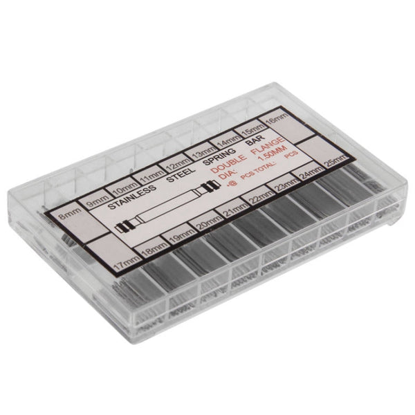 8-25mm Stainless Steel Ears Kit Watch Repair Tool Watch Band Spring Bars, 8-25mm