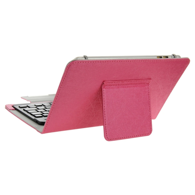 Universal Leather Tablet Case with Separable Bluetooth Keyboard and Holder for 10.1 inch Tablet PC