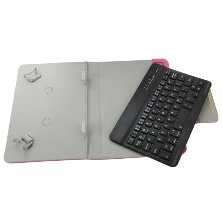 Universal Leather Tablet Case with Separable Bluetooth Keyboard and Holder for 10.1 inch Tablet PC