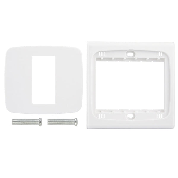 Wall Plate with Screw for Blank Inserts - 1 Hole, Use around the world