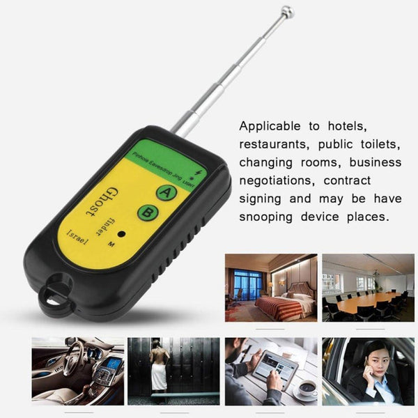 Ghost Detector Signal Bug RF Detector Finder Scanner Monitor Checker Pinhole Surveillance Camera Wireless Device