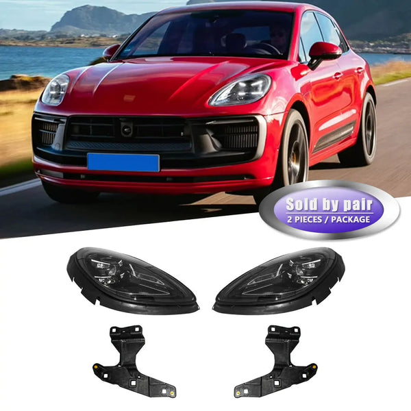 Car LED Headlights For Porsche Macan 2014-2022 Old Upgrade New 2023 Matrix Front Head Light Auto Lamp Accessories