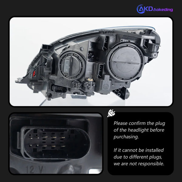 AKD Car Lights for BENZ W251 LED Headlight Projector Lens 2010-2017 V251 R Class R320 R350 R500 Head Lamp DRL Auto Accessories