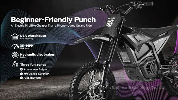 VALTINSU EM-5 48V 2500 W Off-Road Electric Dirt Bike All Terrain Electric Pit Bike