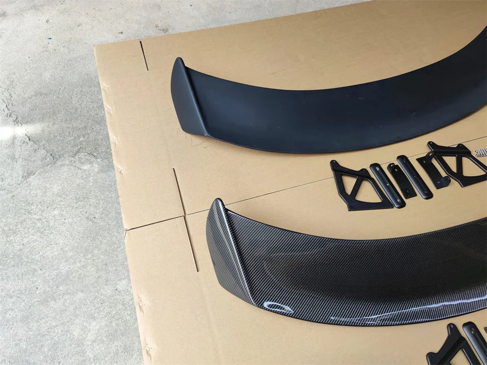 For Porsche Boxster Cayman 718 981 987 New GT4  Rear Trunk Spoiler Wing Rear Trunk Big Spoiler Lip Wing Carbon Fiber / FRP Black