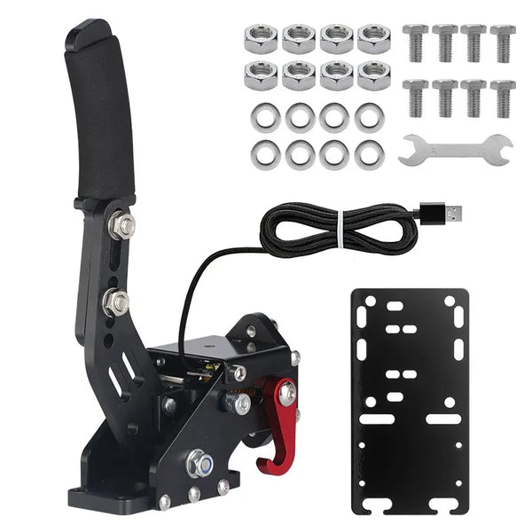 Usb Simracing Hand Brake Pc Mechanical Drift Handbrake for Game Steering Wheel Sim Racing Handbrake Cockpit Usb El Brakes Lever