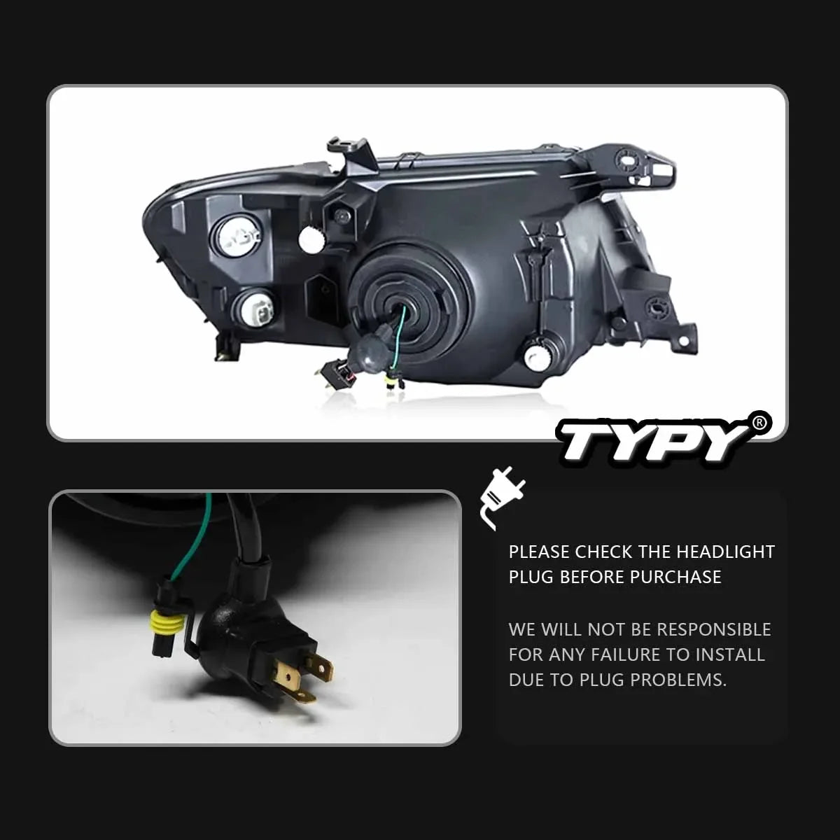 TYPY Dynamic Signal Head Lamp Automotive Accessories Upgrade Modified New LED For Mitsubishi Pajero Headlight 2004-2014