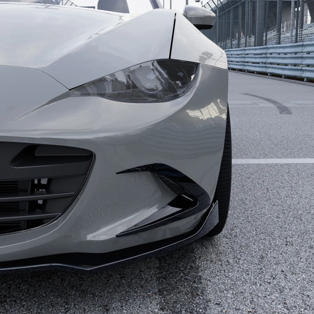 Front Side Rear Bumper Cover Wind Knife ABS Glossy Fog Lamp Trim Blade Trim Light For Mazda MX-5 Miata ND 2016+ Car Accessories