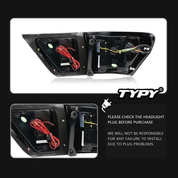 TYPY Car For Jeep Grand Cherokee Taillight 2011-2014 Upgrade Modified to New DRL Dynamic Turn Signal LED Taillight Auto Accessor