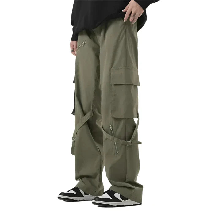 Stripe cargo pants