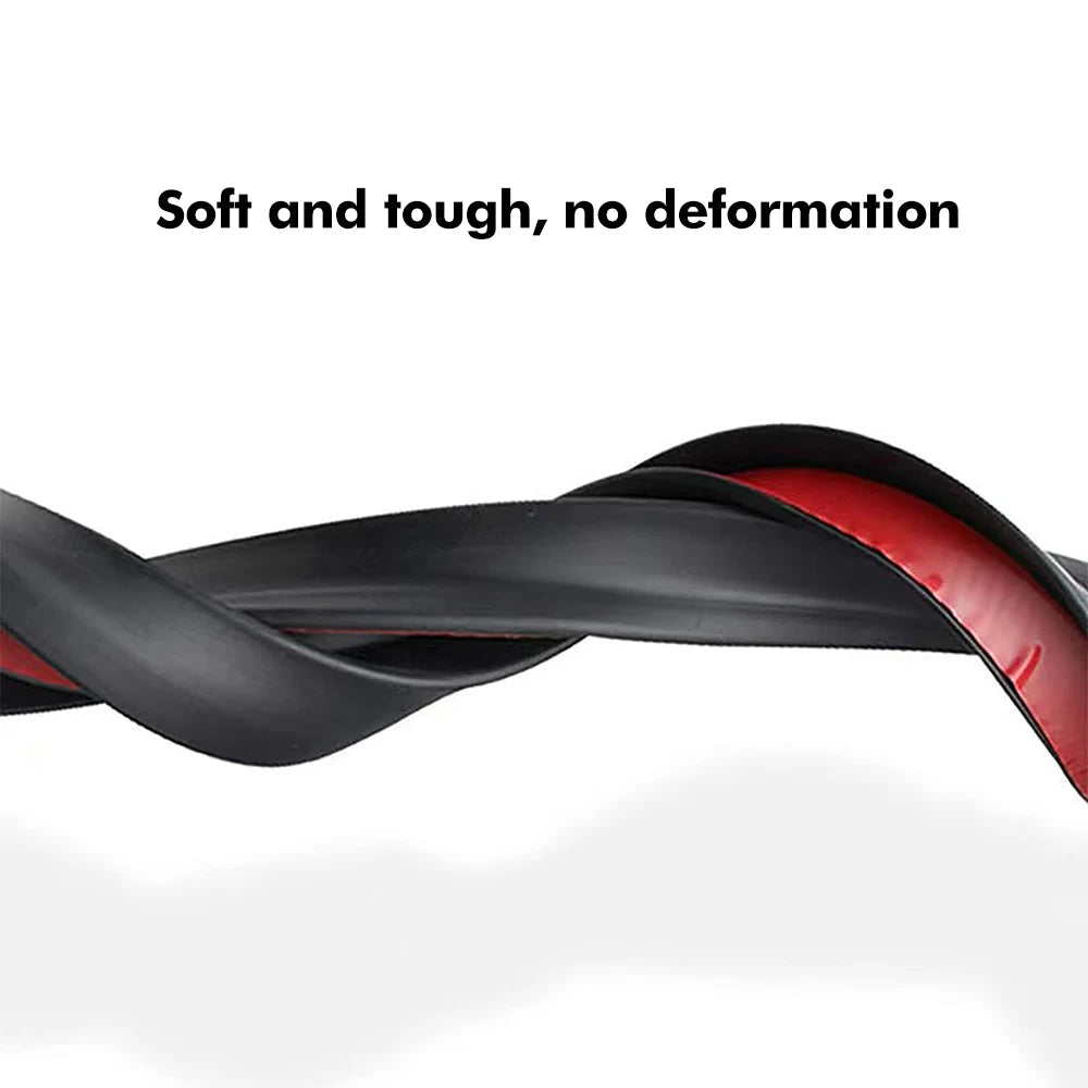 1 Pcs Car ABS Universal 1.2M BlackSpoiler  Accessory Car Spoiler Soft Auto Rear Roof Trunk Spoiler Rear Wing Lip Trim Sticker